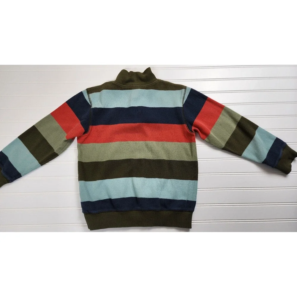 Gymboree‎ Kids Boys Size 8 Striped Mock Neck Pullover Casual Preppy